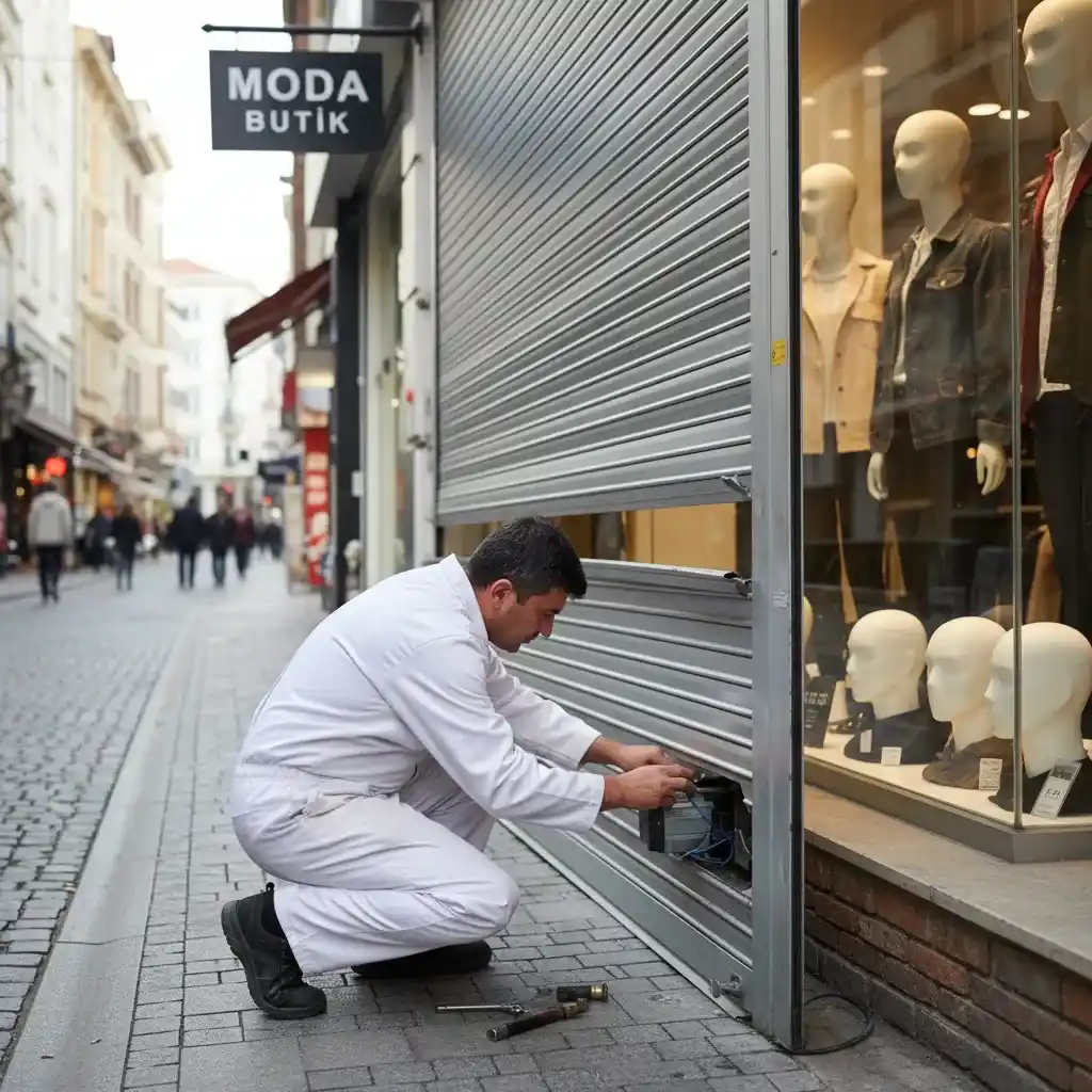 Gaziosmanpaşa'da acil kepenk tamiri yapan uzman teknisyen, otomatik kepenk motoru onarımı