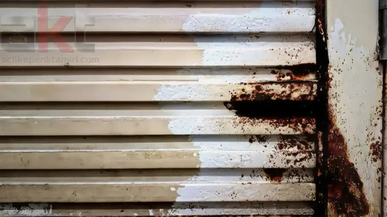 Tuz ve Nem Etkisiyle Oluşan Kepenk Pas Hasarı