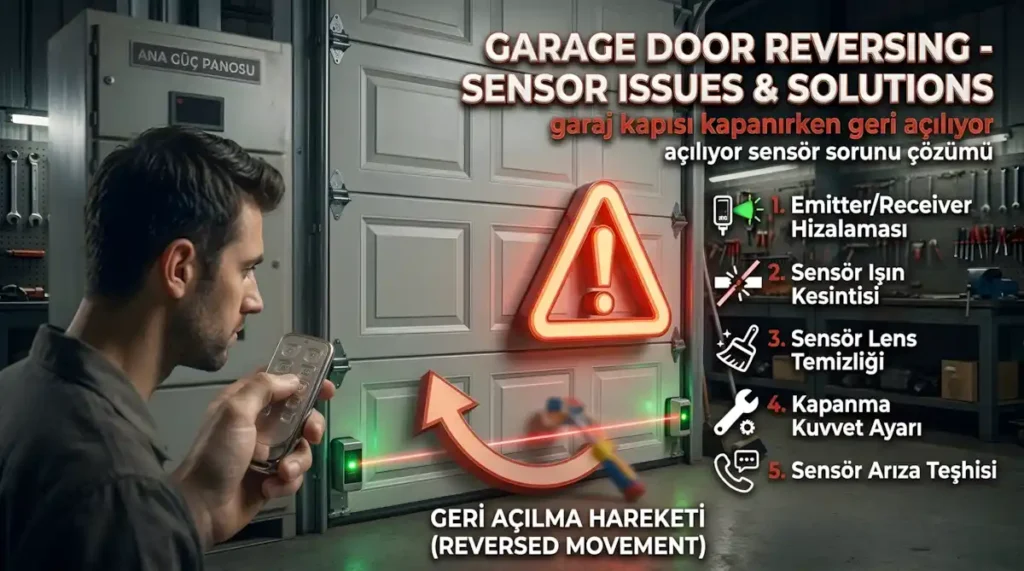 Garaj Kapısı Geri Açılıyor – Sensör Sorunları ve Ayarları