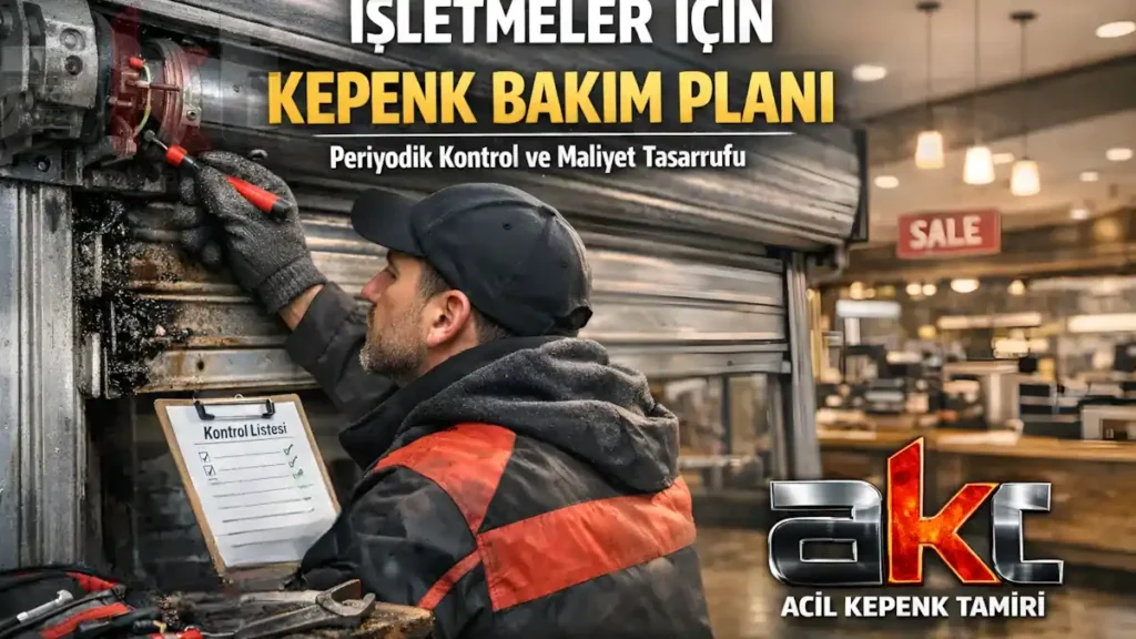 işletme kepenk bakımı - Periyodik Kontrol Listesi