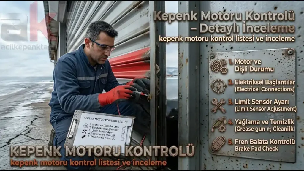 kepenk güvenlik kontrolü adım adım rehber