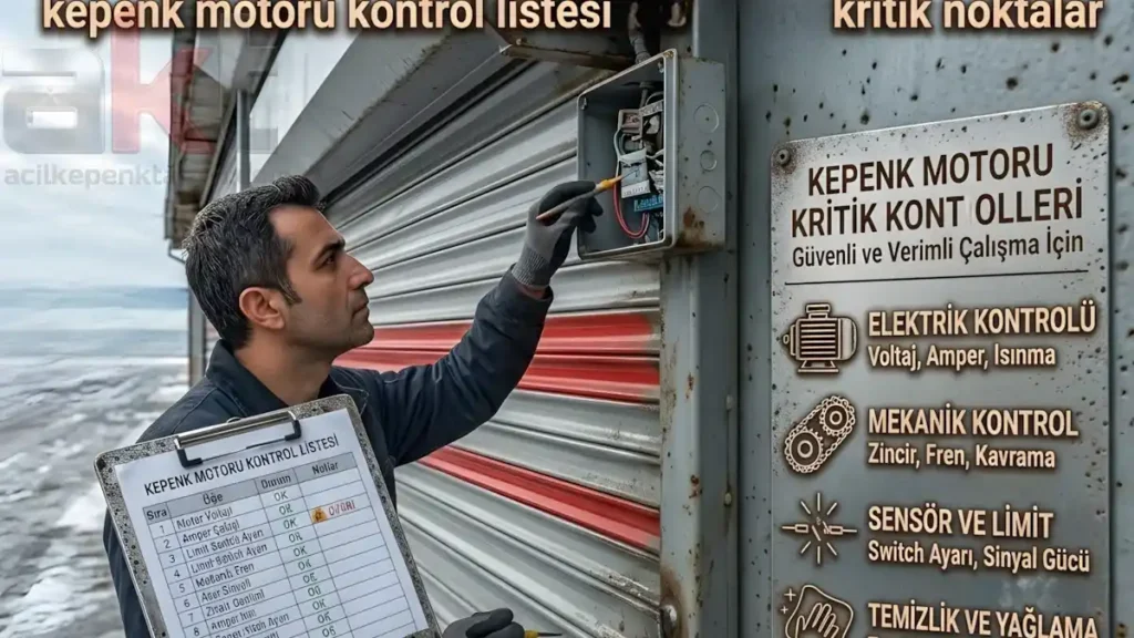 kepenk güvenlik kontrolü adım adım rehber