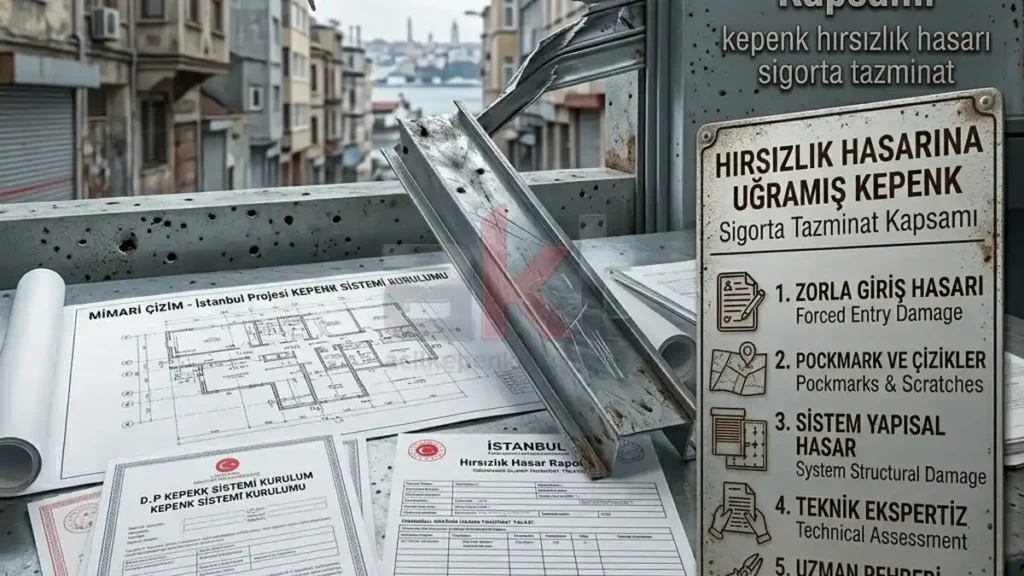 Hırsızlık Hasarına Uğramış Kepenk – Sigorta Tazminat Kapsamı