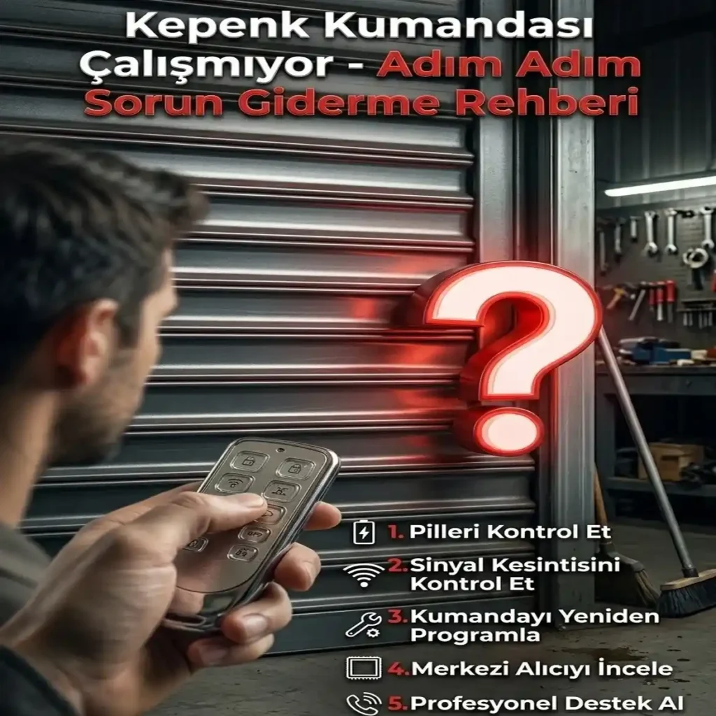 Kepenk Kumandası Çalışmıyor - Adım Adım Sorun Giderme Rehberi