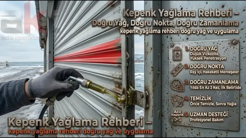 kepenk yağlama rehberi doğru yağ ve uygulama