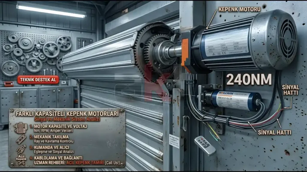 Otomatik Kepenk Motor Seçimi – Kapasite ve Marka Karşılaştırması